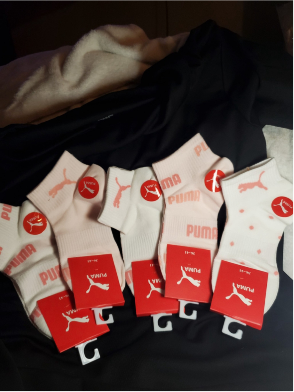 We wear pink 💗 in October-Puma Ankle Socks size 7-9
